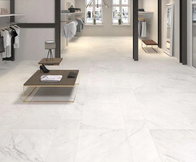 Gres polerowany BIAŁY MARMUR 60x60 CARRARA gat.I