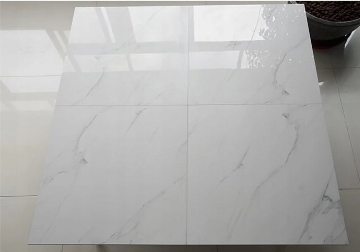 GRES CARRARA WHITE 60X60 MARMUR WYSOKI POŁYSK g.II