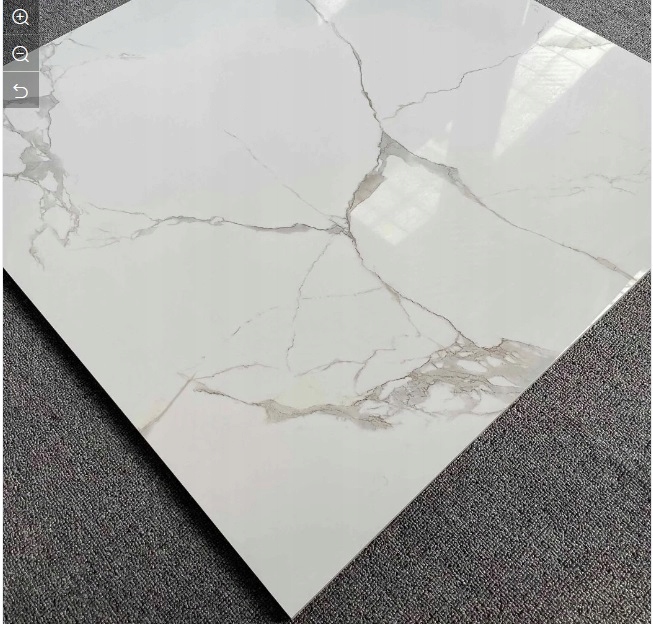 GRES CARRARA WHITE 60X60 BIAŁY MARMUR POŁYSK g.II