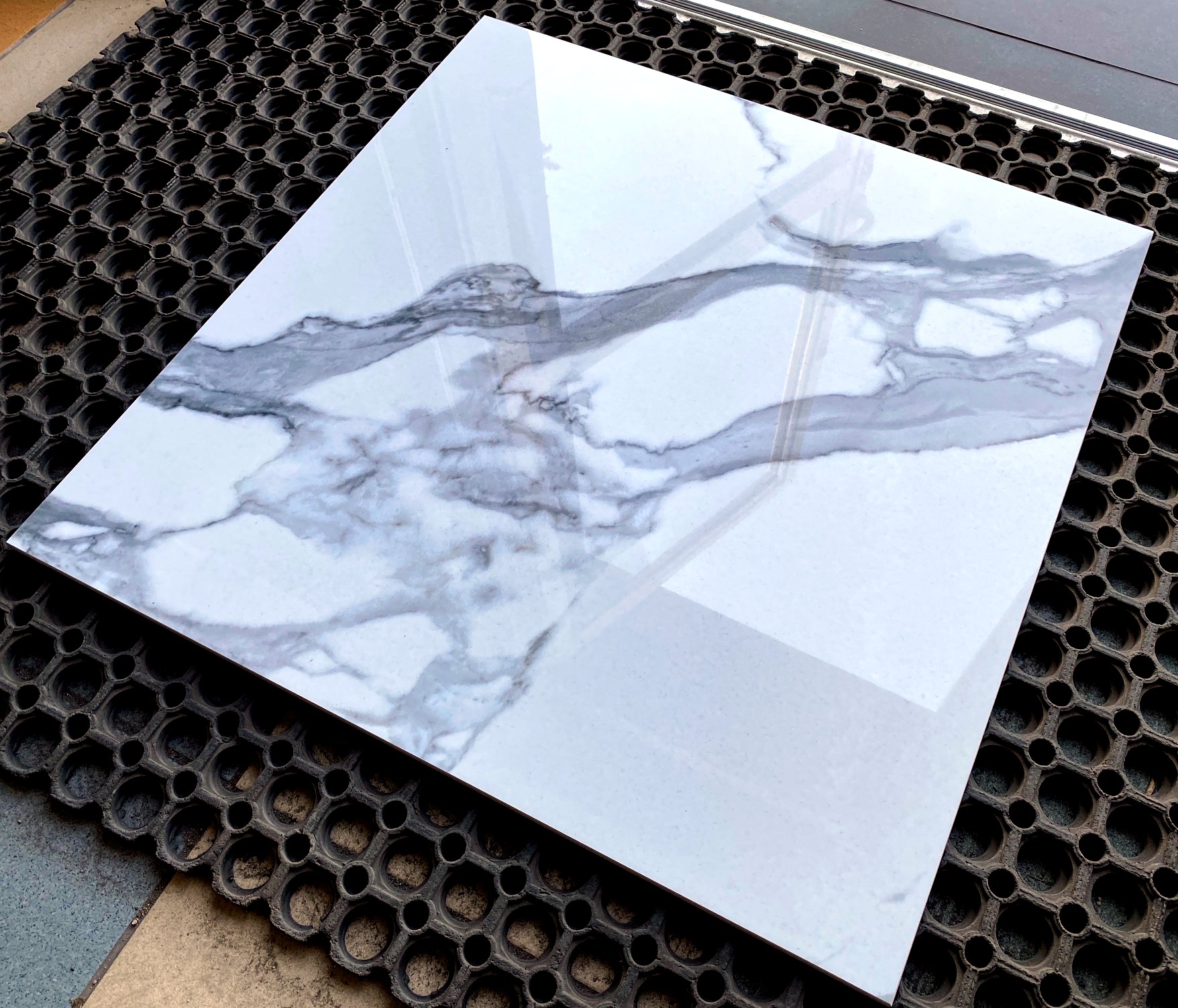 GRES CALACATTA 60X60 POLER BIAŁY MARMUR POŁYSK