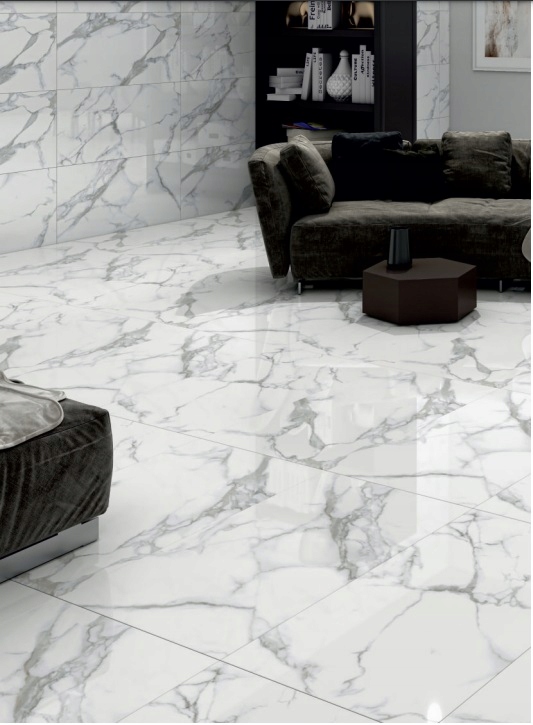 Gres BIAŁY MARMUR 120x60 WYSOKI POŁYSK gat.I TANIO