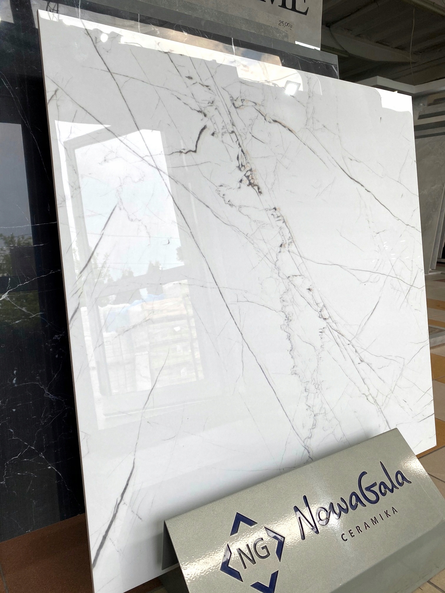 Gres polerowany MARMUR BIAŁY Marmo Thassos 80x80