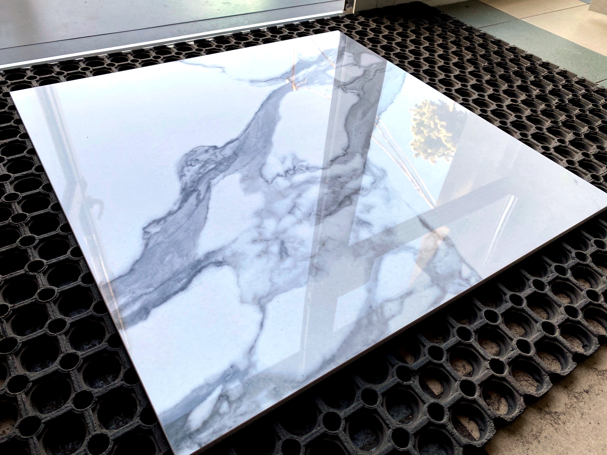 GRES CALACATTA 60X60 POLER BIAŁY MARMUR POŁYSK