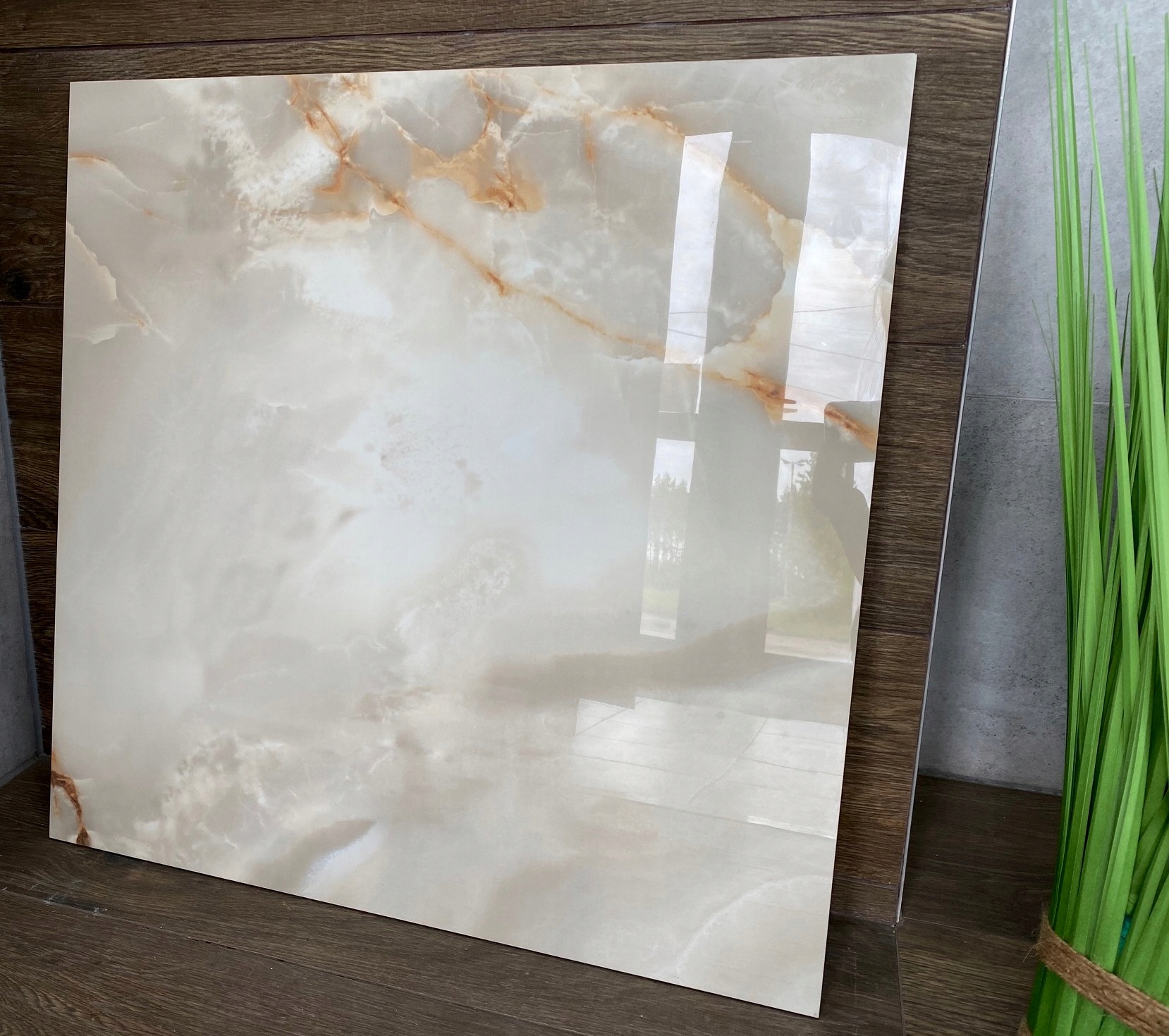 Gres polerowany BEŻ/BRĄZ MARMUR 60x60 POŁYSK gat.I