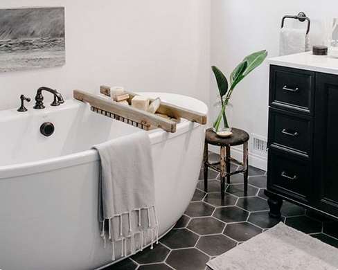 Płytki heksagonalne betonopodobne GRAFIT ANTRACYT