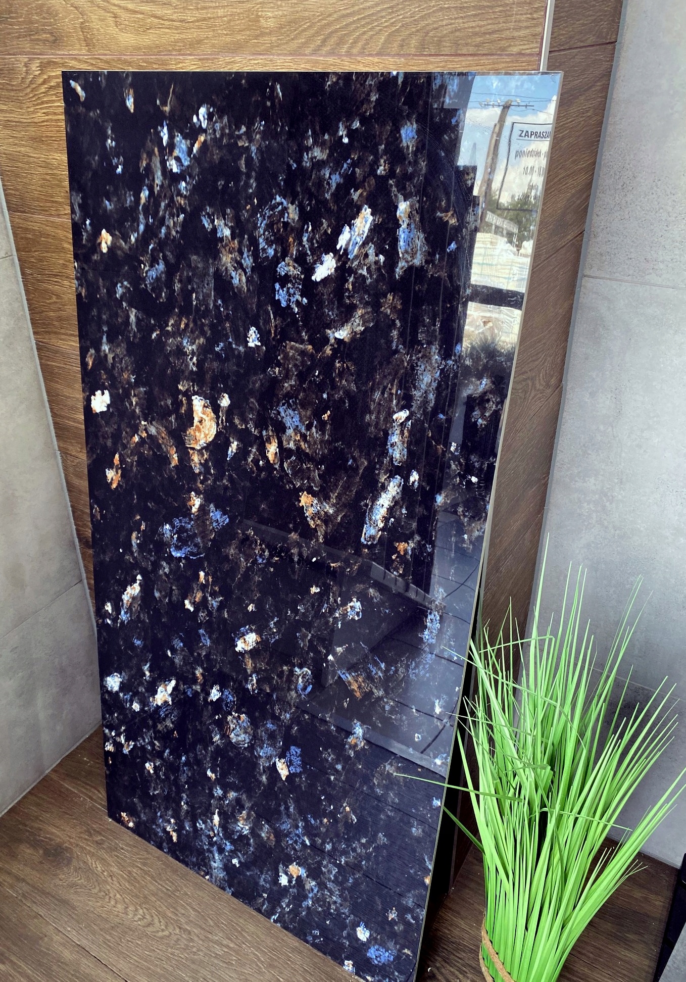 CZARNY błyszczący gres polerowany WYSOKI POŁYSK GAT. 1 TANIO - NOWOŚĆ