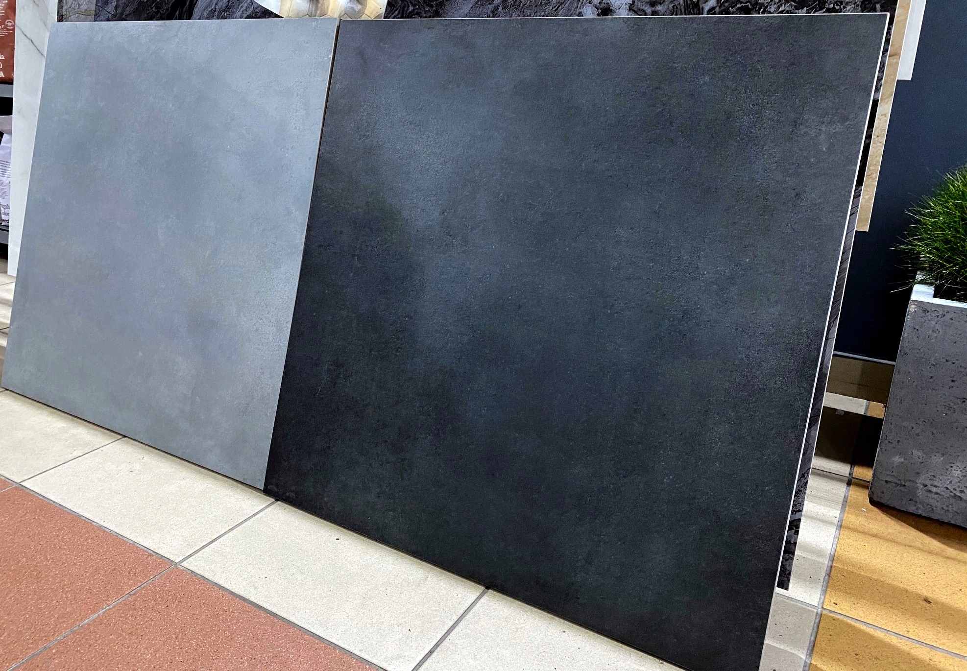 Szachownica gruby twardy gres 60x60 szary grafit