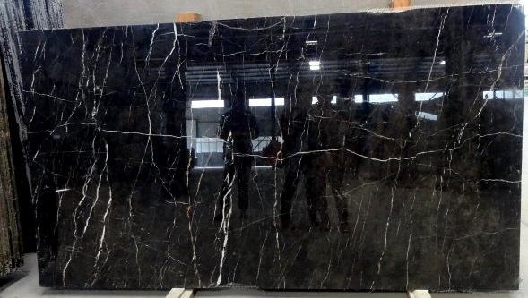 GRES POLER CZARNY MARMUR 160X80 WYSOKI POŁYSK g.II