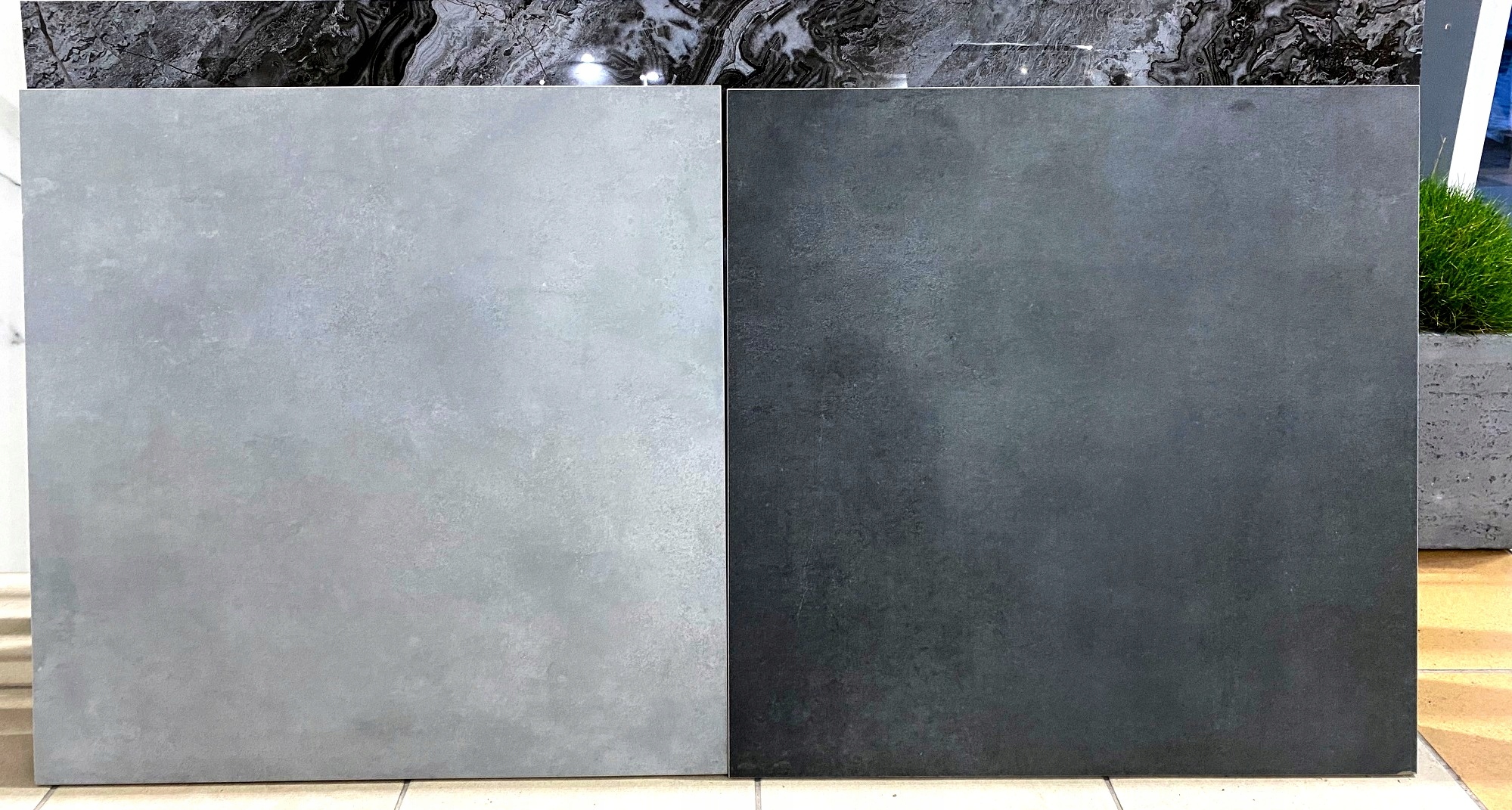 Szachownica gruby twardy gres 60x60 szary grafit