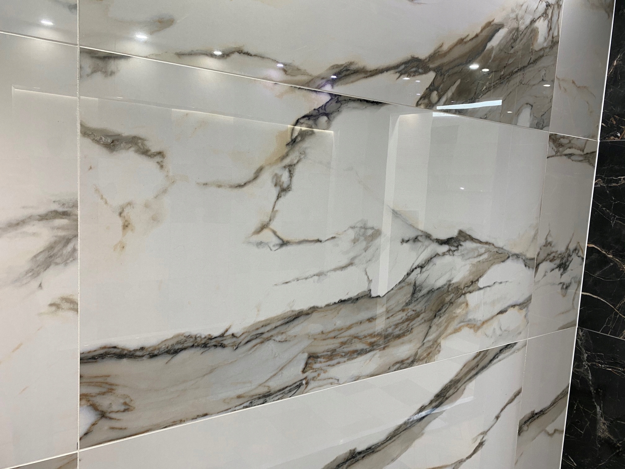 Gres marmur ze złotym 120x60 Wysoki Połysk TANIO!!