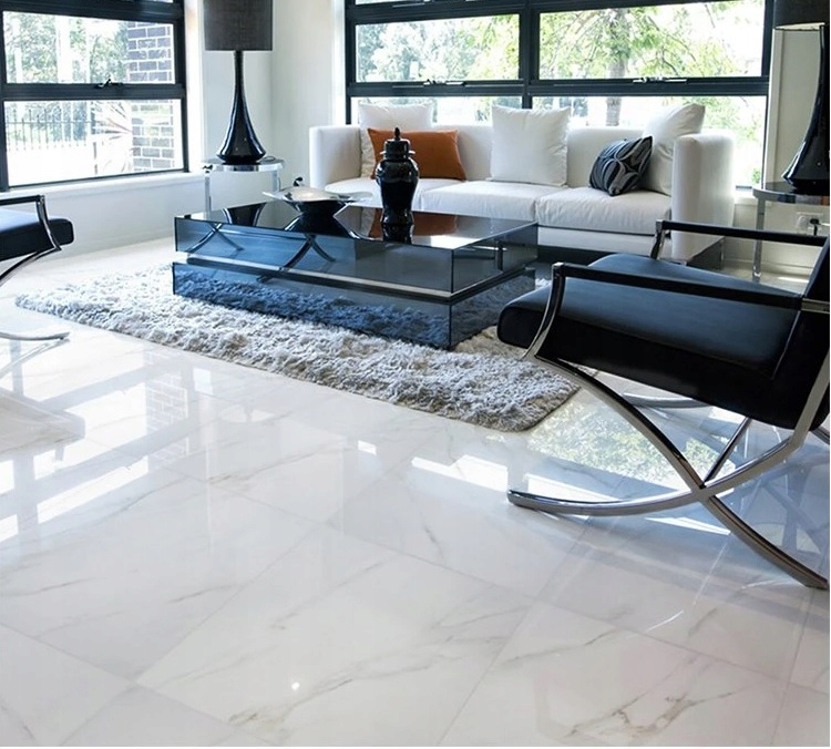 GRES CARRARA WHITE 60X60 MARMUR WYSOKI POŁYSK g.II