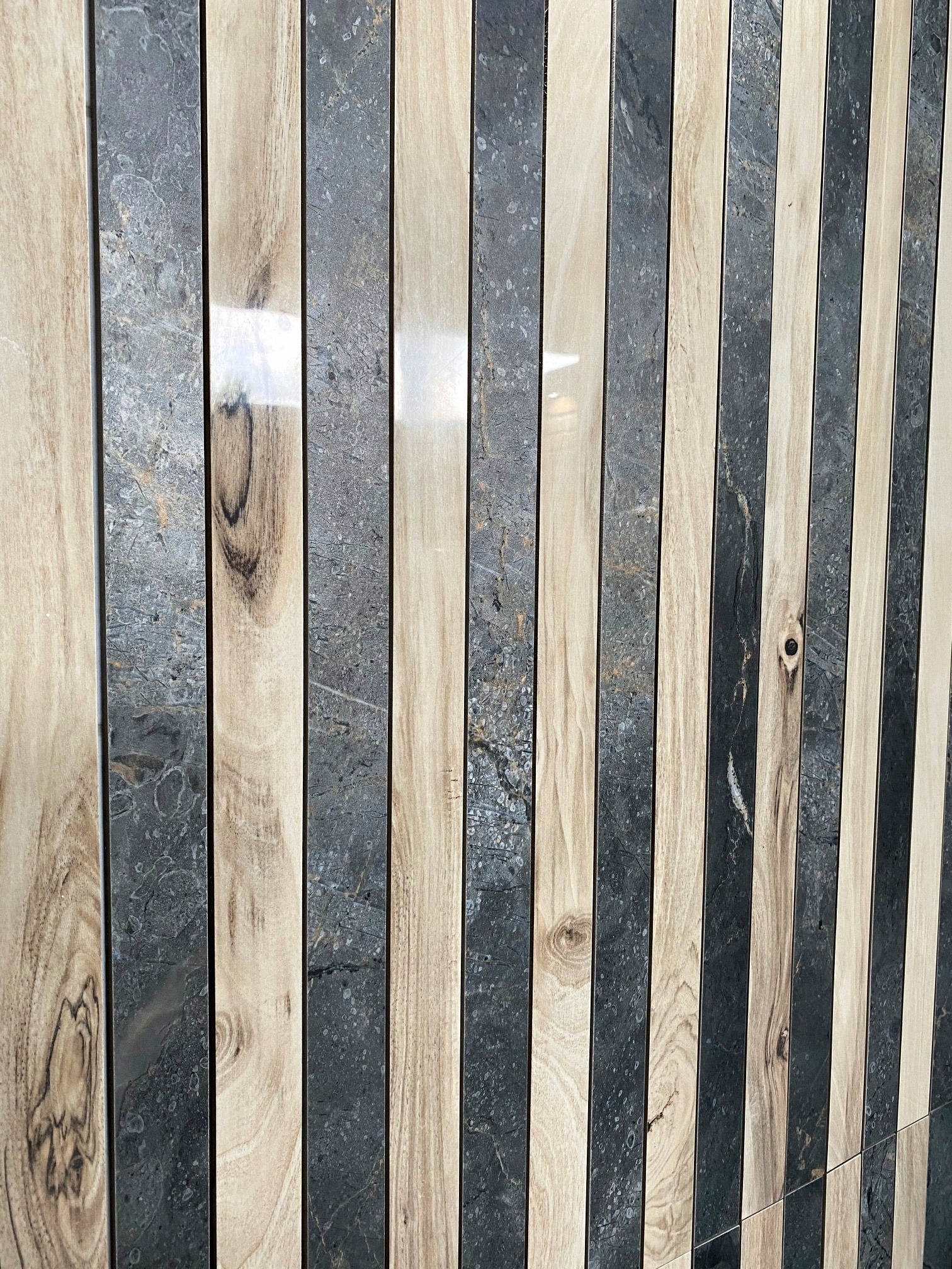 Panele lamelowe wodoodporne, gres drewnopodobny 3D