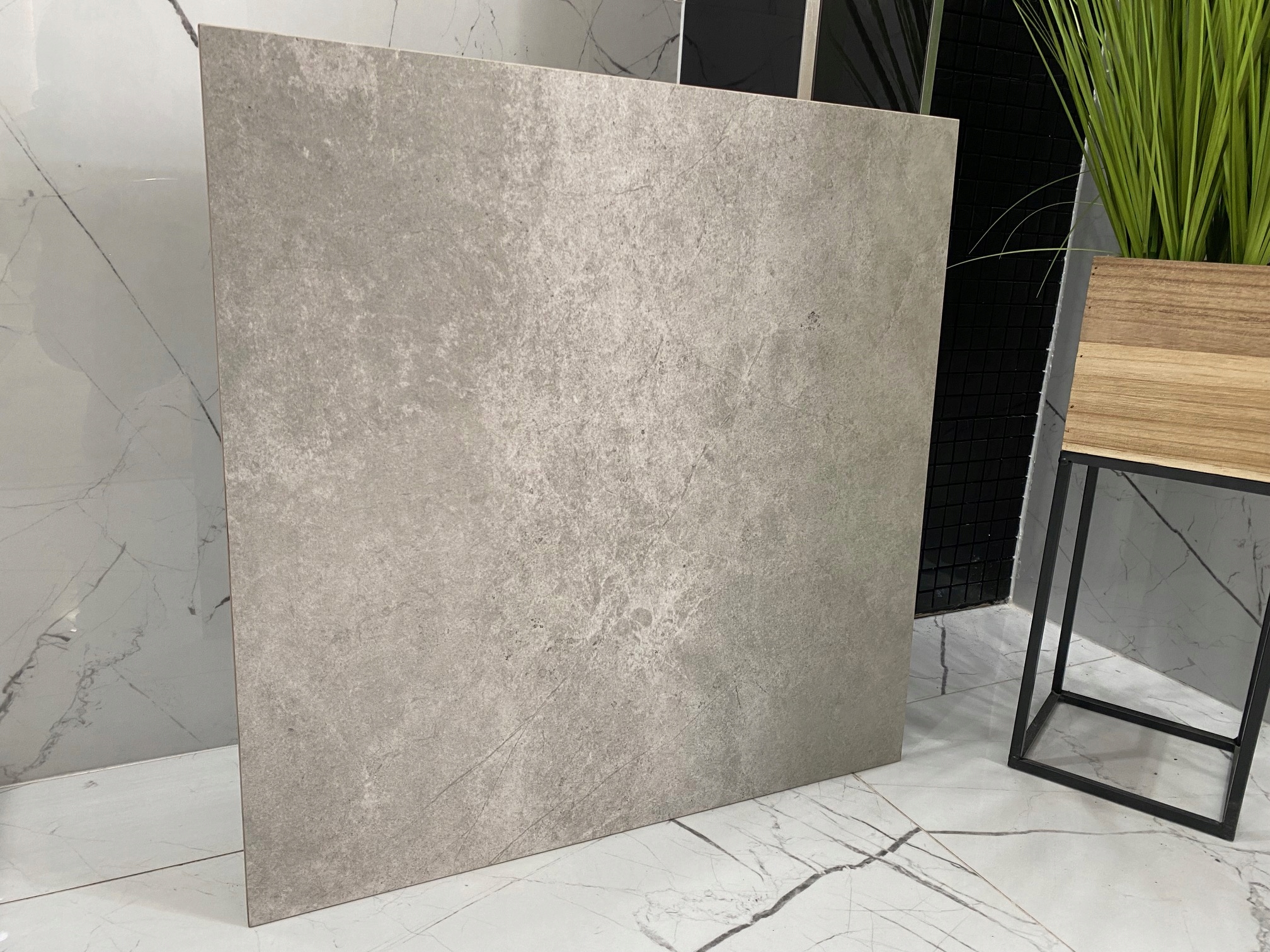 Szare duże płyty betonopodobne gres 120x120 struktura - NAJTANIEJ!!!