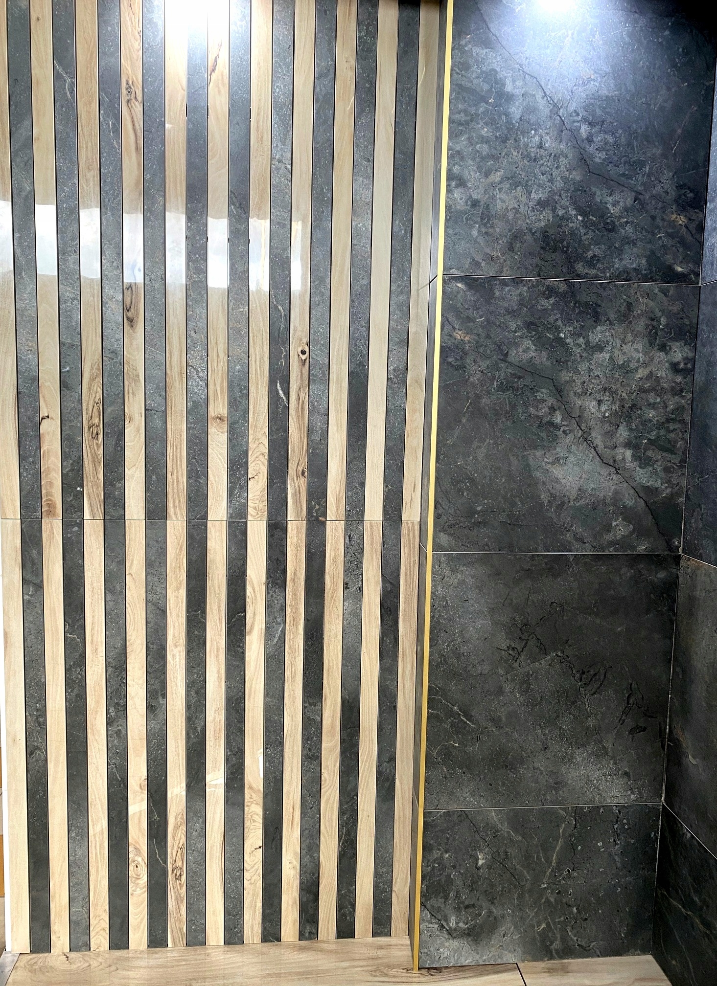 Panele lamelowe wodoodporne, gres drewnopodobny 3D