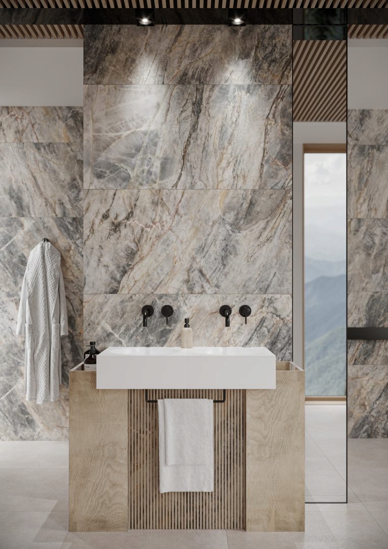 Gres BRAZILIAN QUARTZITE AMBER 120x60 jak marmur