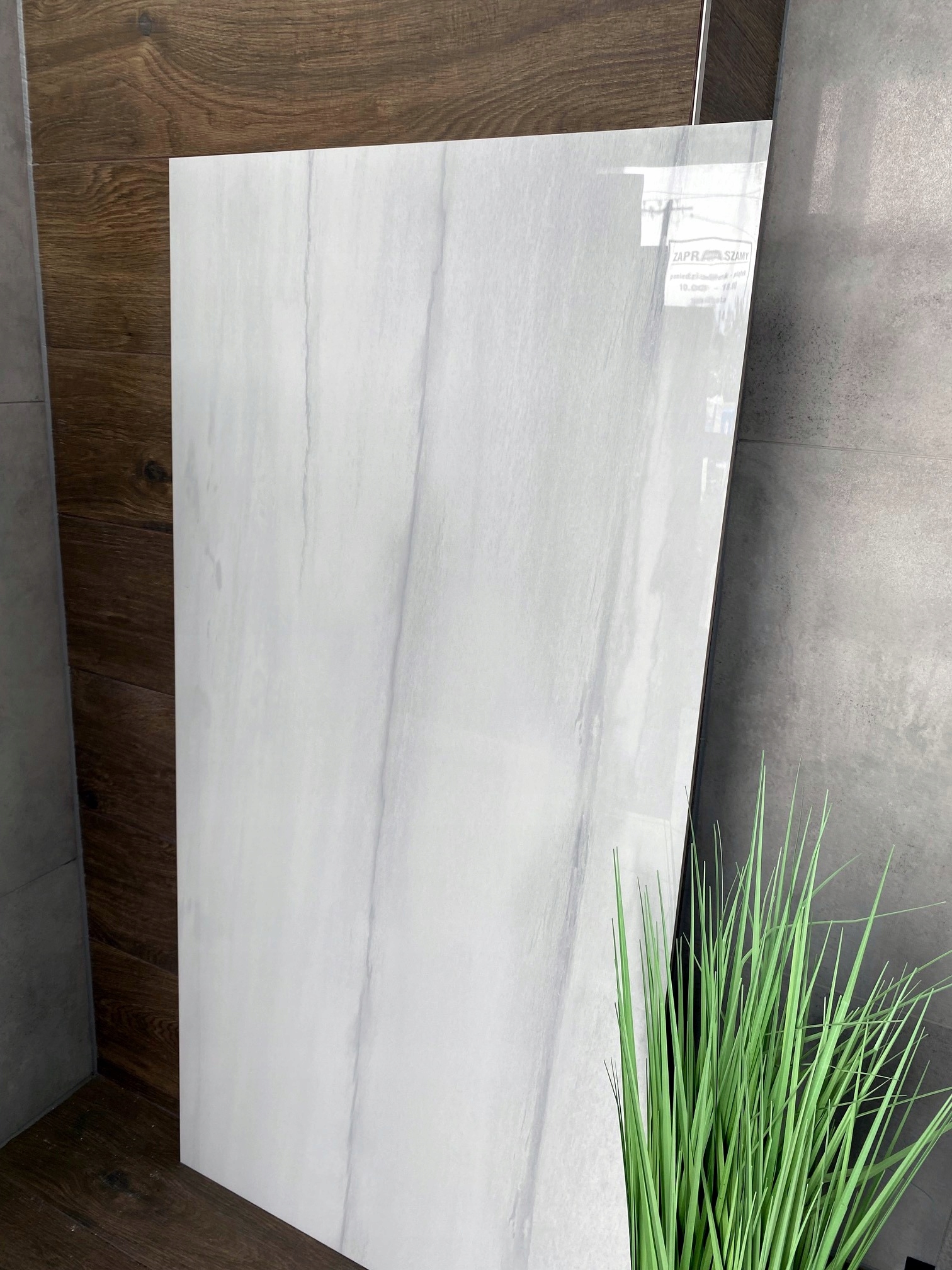 Jasny szary gres POLEROWANY Żyłki Nitki WYSOKI POŁYSK GAT. 1 - SUPER CENA