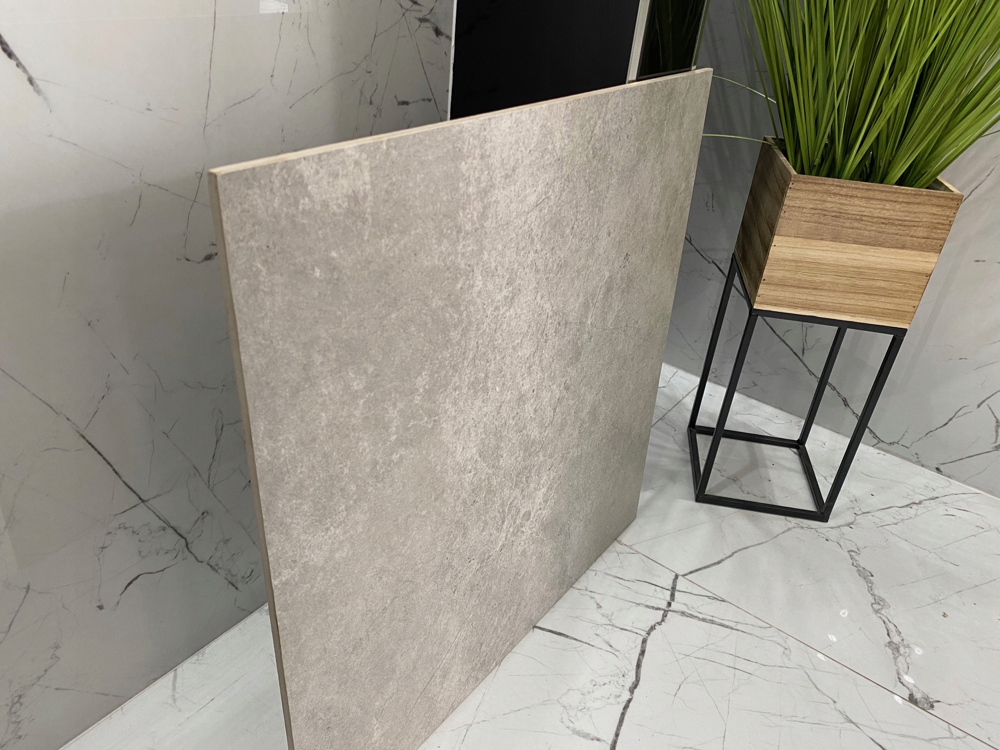 Szare duże płyty betonopodobne gres 120x120 struktura - NAJTANIEJ!!!