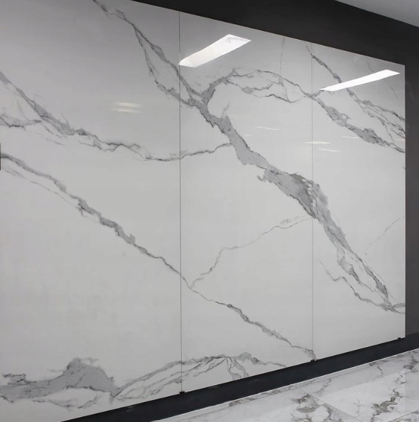 Płyty wielkoformatowe 280x120 BIAŁY MARMUR POŁYSK