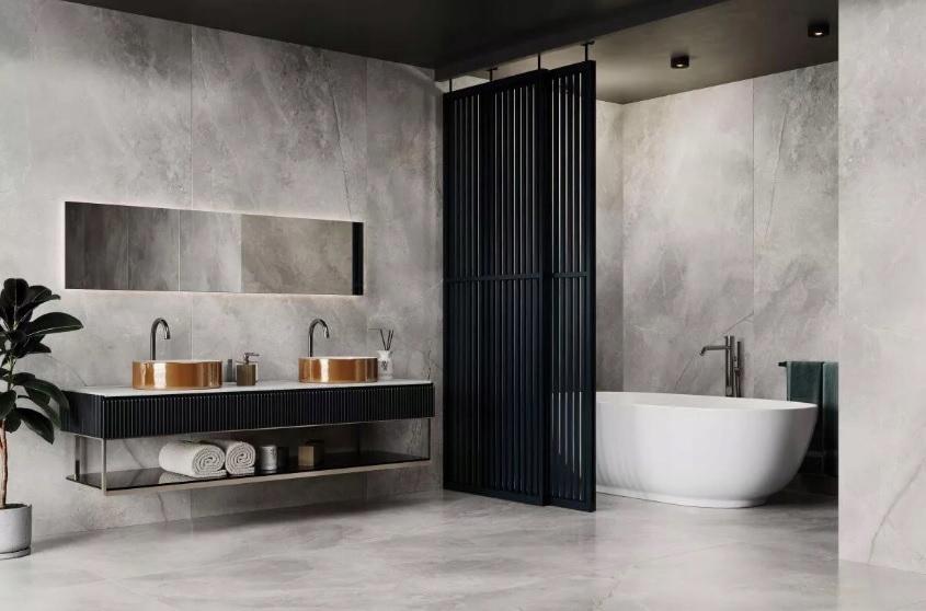 Szary gres marmuropodobny 160x80 KAMIEŃ NAJTANIEJ!