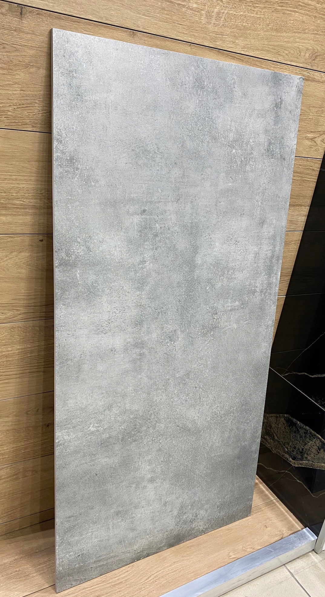 POGRUBIONY SZARY gres 120x60 podbarwiany w masie!