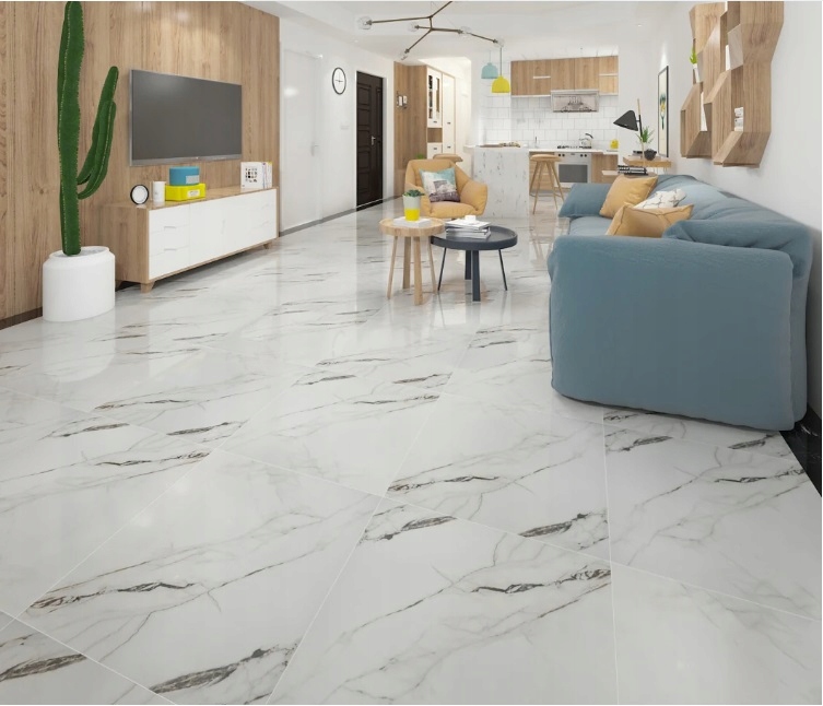 Gres 60x60 CALACATTA CARRARA WYSOKI POŁYSK g.I