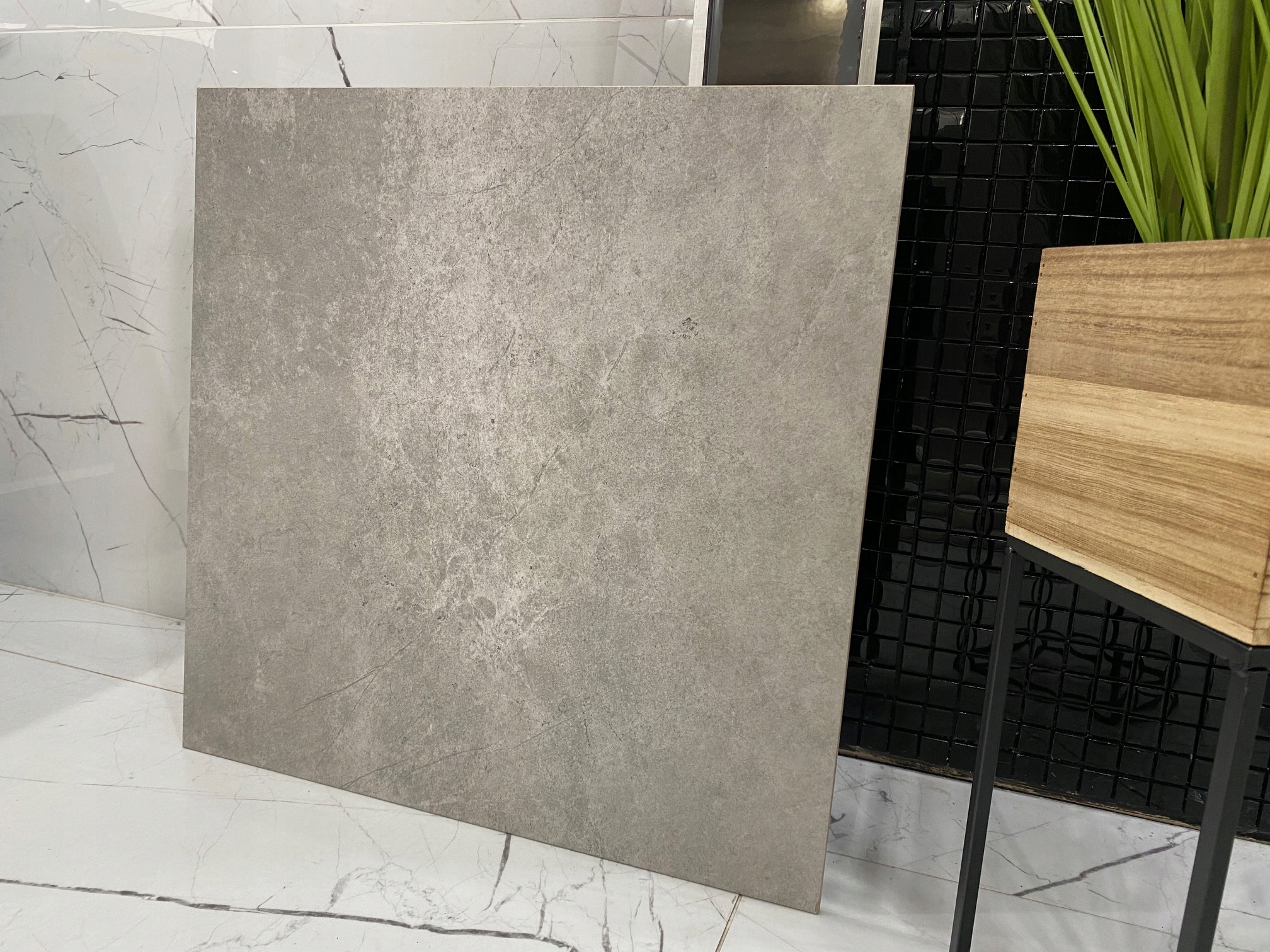 Szare duże płyty betonopodobne gres 120x120 struktura - NAJTANIEJ!!!