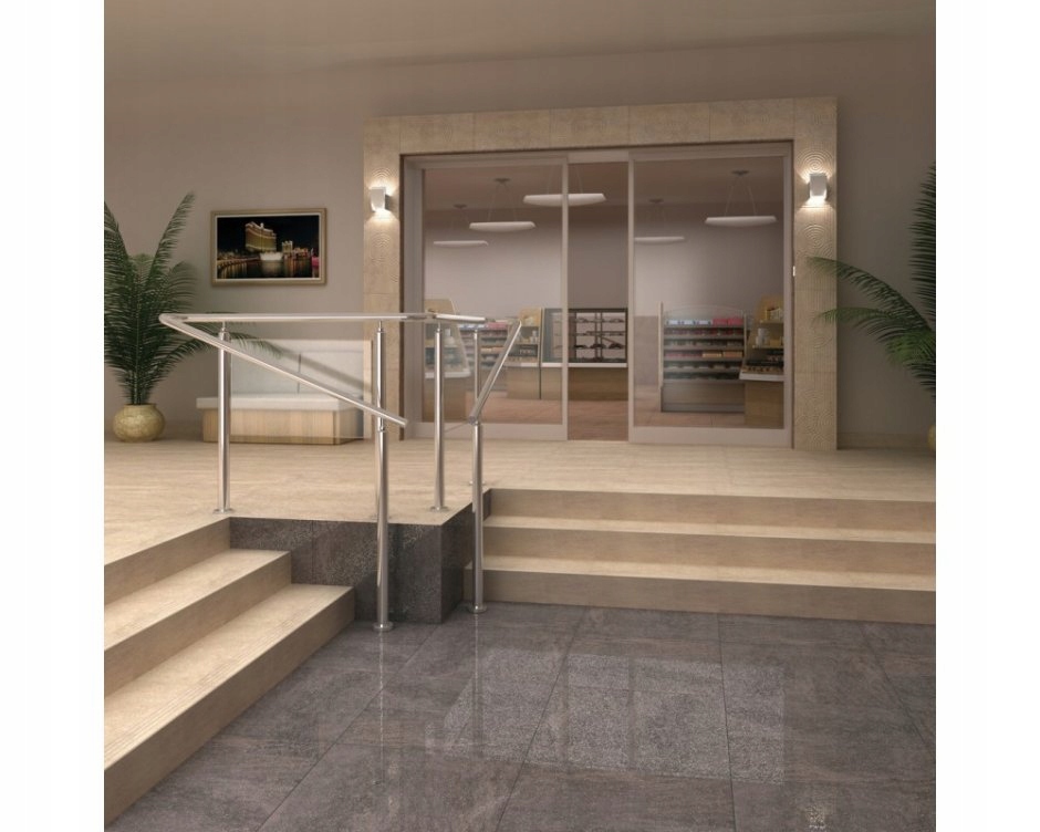 Twarde płytki na schody 100x30 barwione w masie