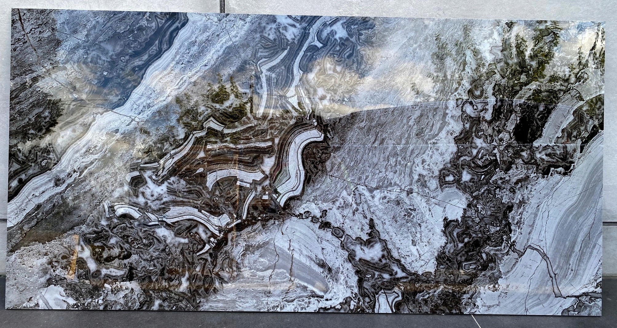 Gres polerowany 120x60 GRAFIT SZARY POŁYSK kamień