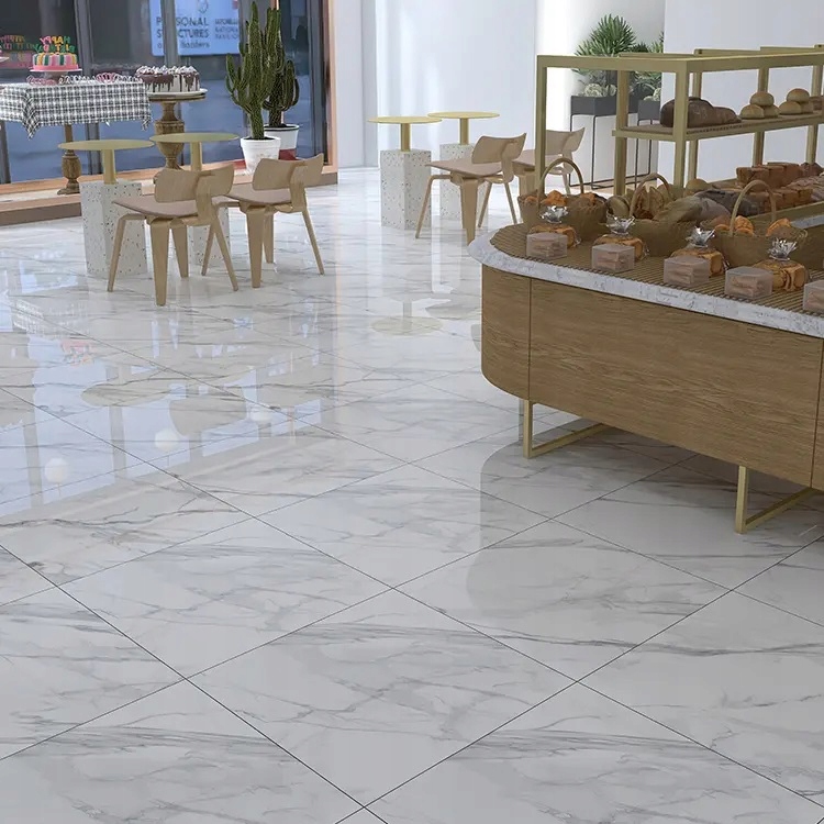 Gres polerowany BIAŁY MARMUR 60x60 CARRARA gat.I