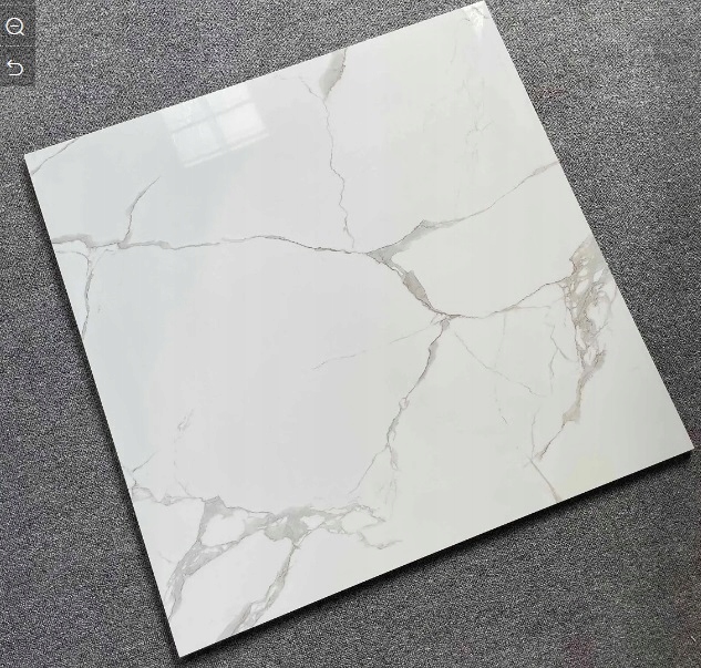 GRES CARRARA WHITE 60X60 BIAŁY MARMUR POŁYSK g.II
