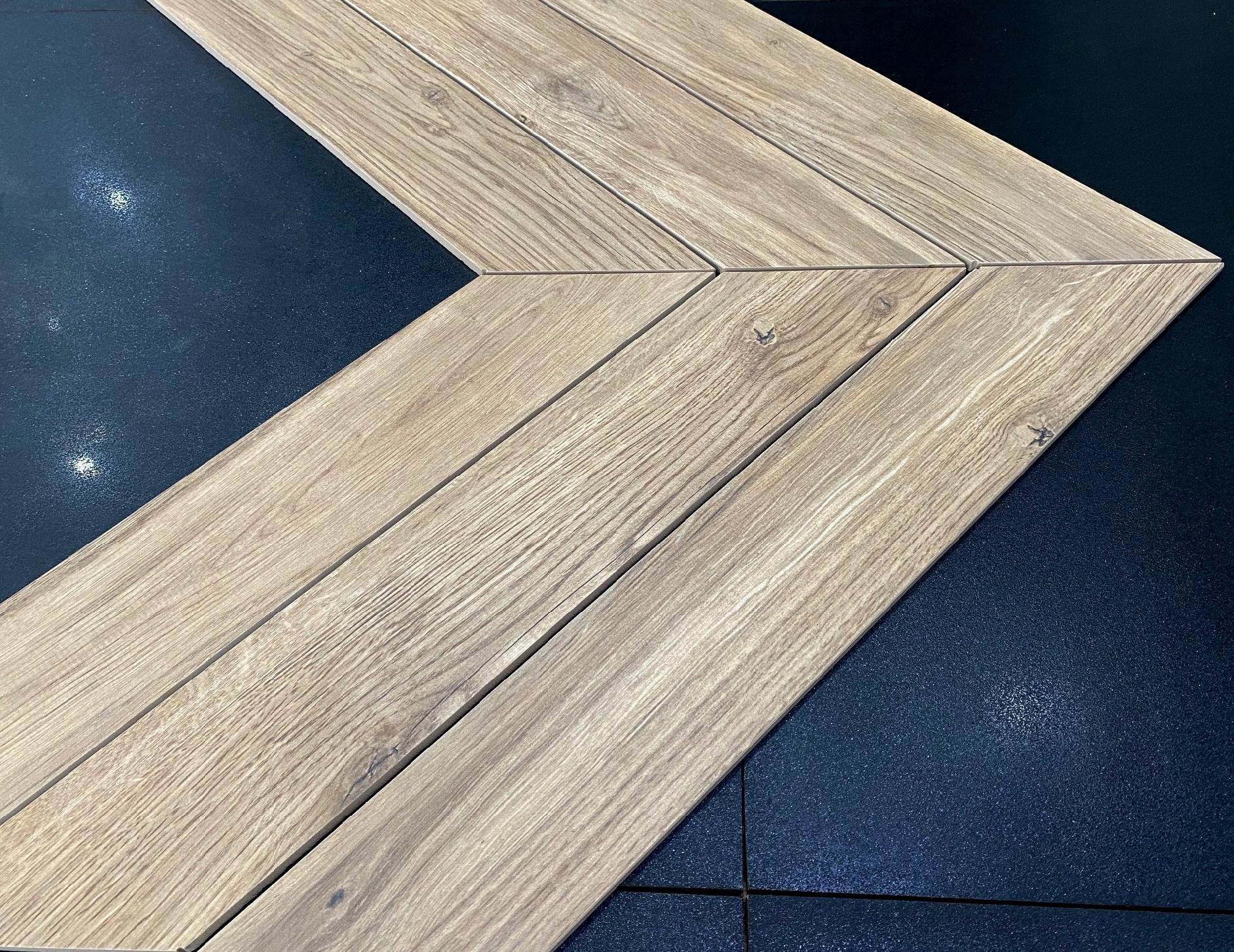 Płytki JODŁA FRANCUSKA drewno DĄB CHEVRON 64x9