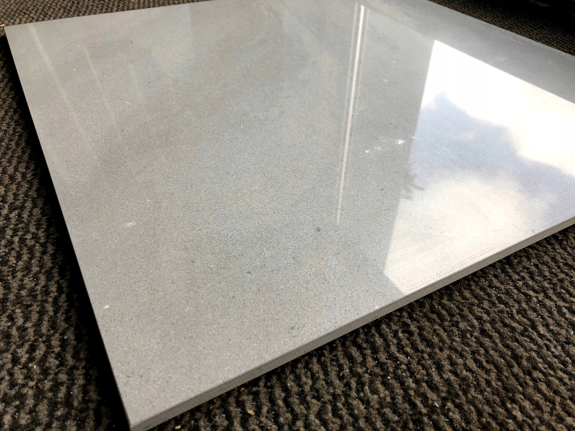 Szary gres polerowany 60x60 jak MARMUR duży POŁYSK