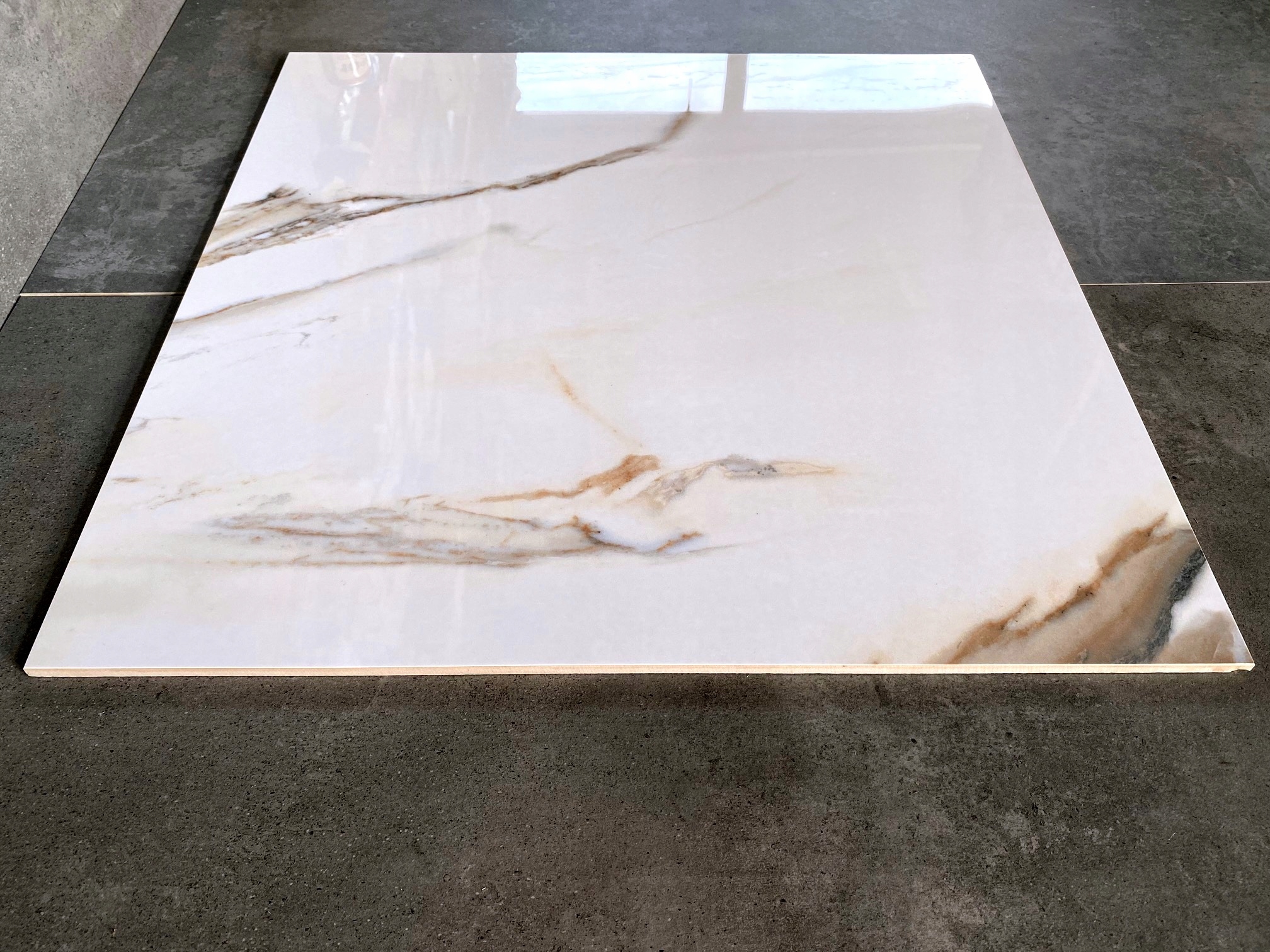 Gres Calacatta Gold 120x120 DUŻY ROZMIAR POŁYSK