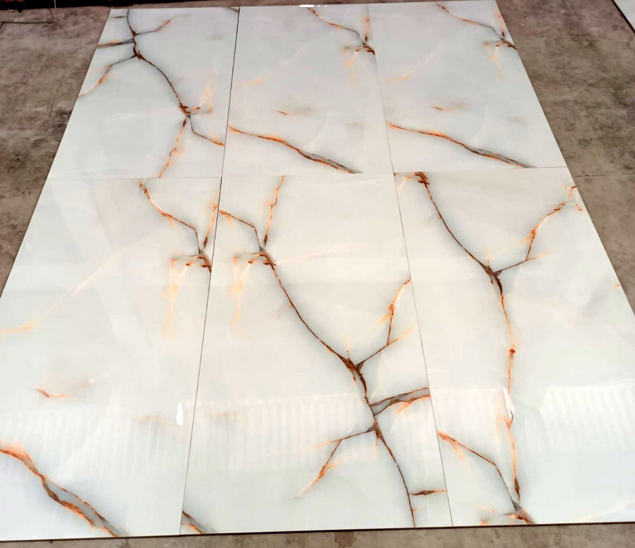 Płytki marmurowe 120x60 WYSOKI POŁYSK złoto ŻYŁKA