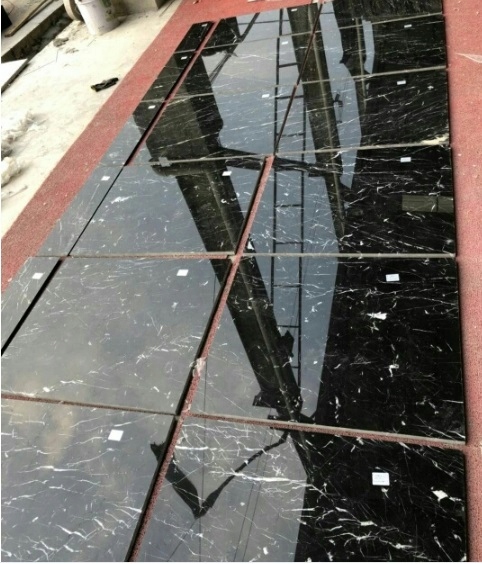 Gres polerowany MARMUR CZARNY Wysoki Połysk 80x80