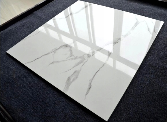 GRES CALACATTA WHITE 60X60 BIAŁY MARMUR POŁYSK g.2