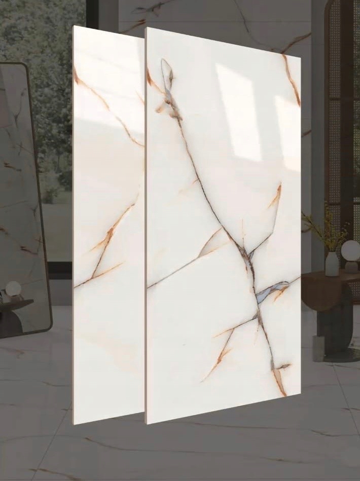 Płytki marmurowe 120x60 WYSOKI POŁYSK złoto ŻYŁKA