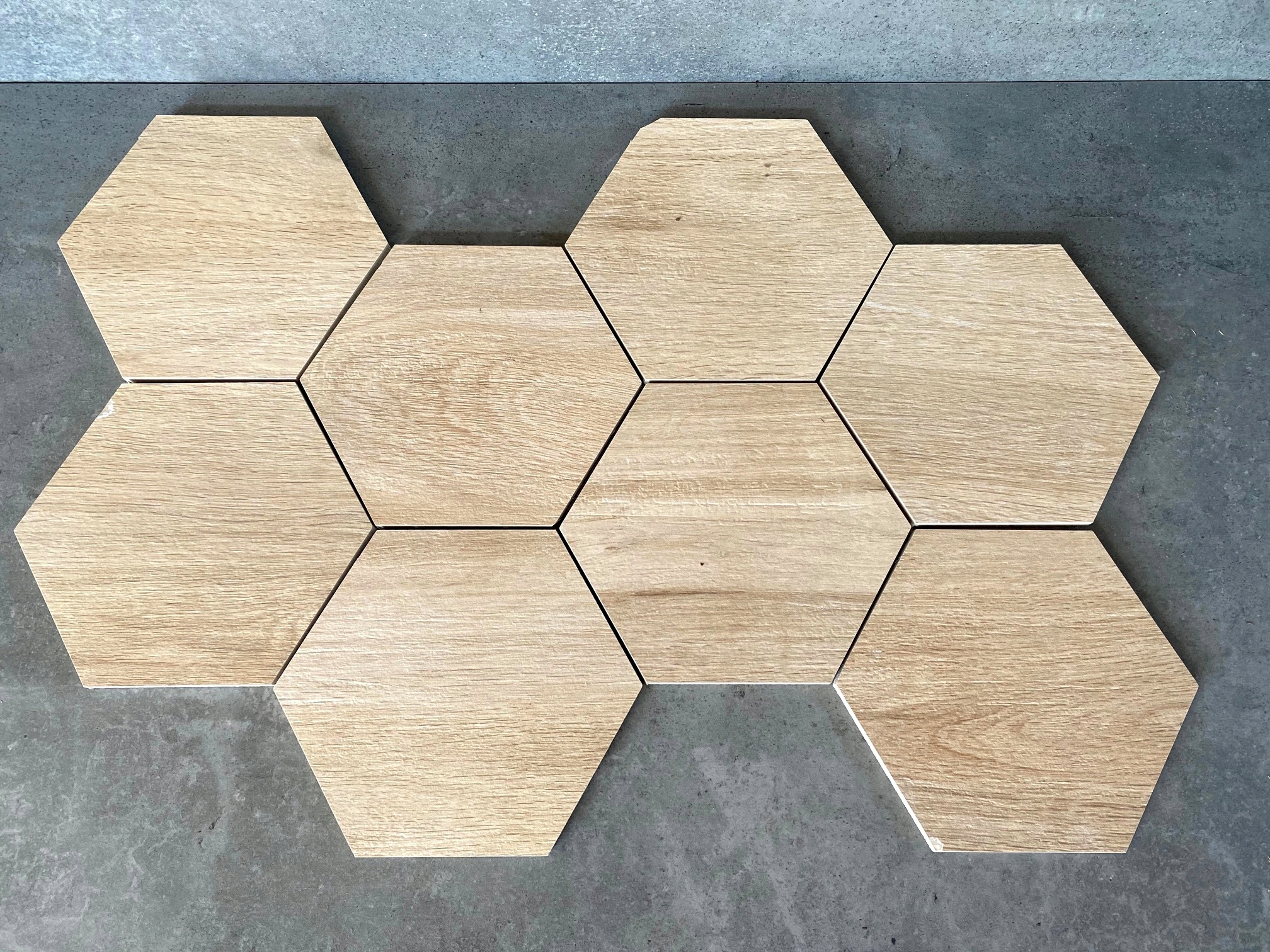 Płytki heksagonalne drewnopodobne PLASTER MIODU