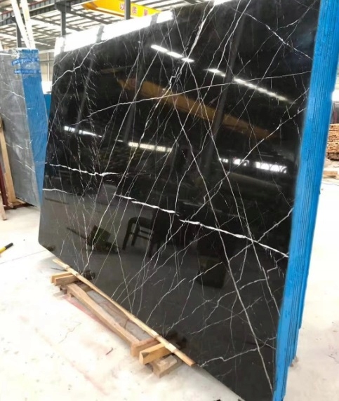 Czarny gres polerowany jak MARMUR 160x80 POŁYSK