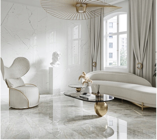 Gres polerowany MARMUR BIAŁY Marmo Thassos 80x80