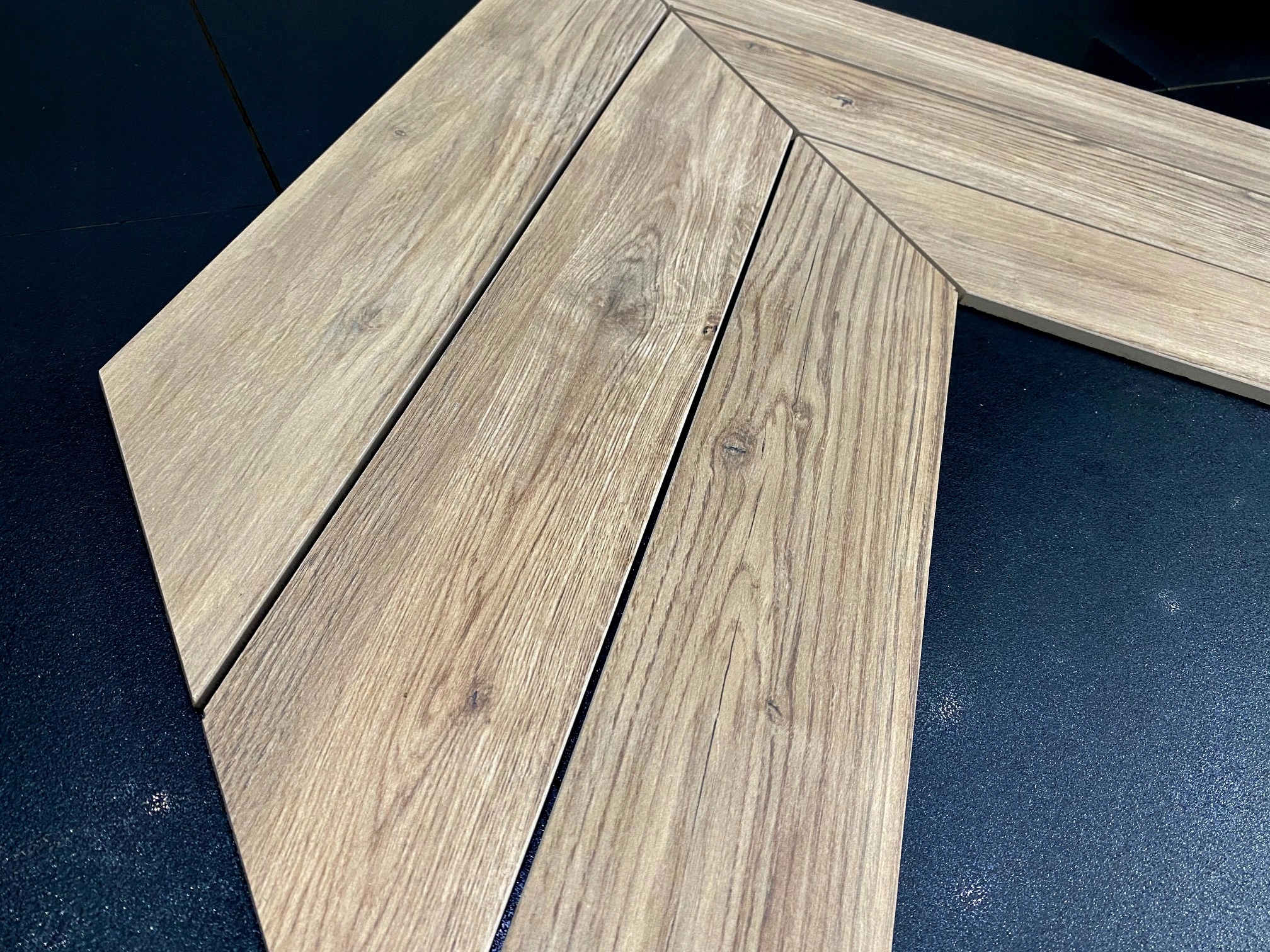 Płytki JODŁA FRANCUSKA drewno DĄB CHEVRON 64x9