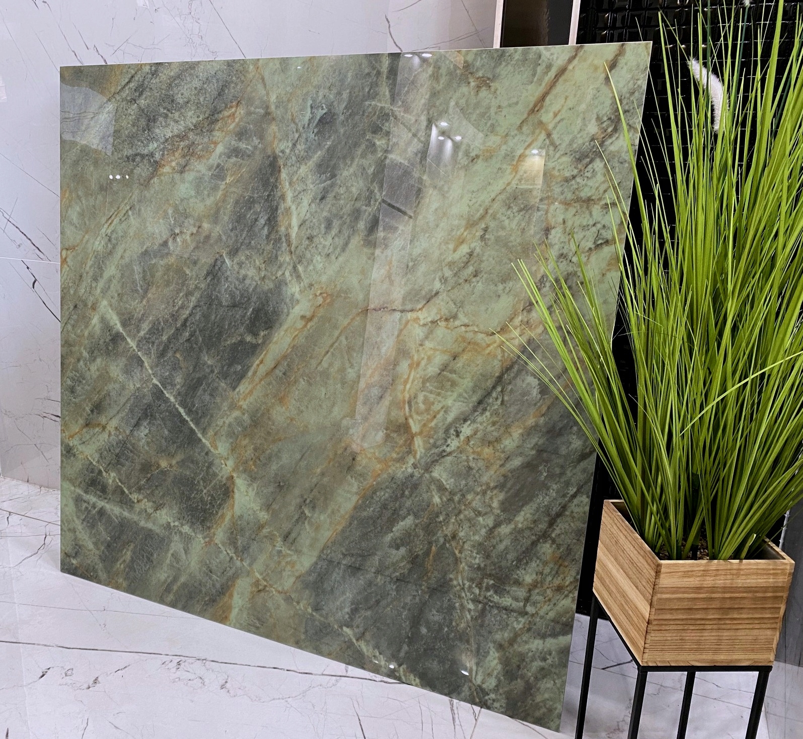 Duże płyty polerowane MARMUR KAMIEŃ gres 120x120 WYSOKI POŁYSK