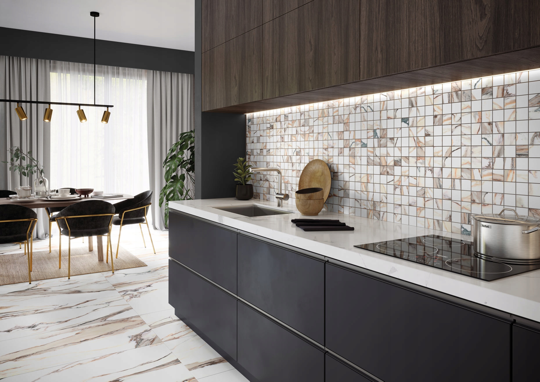 Gres marmur ze złotym 120x60 Wysoki Połysk TANIO!!