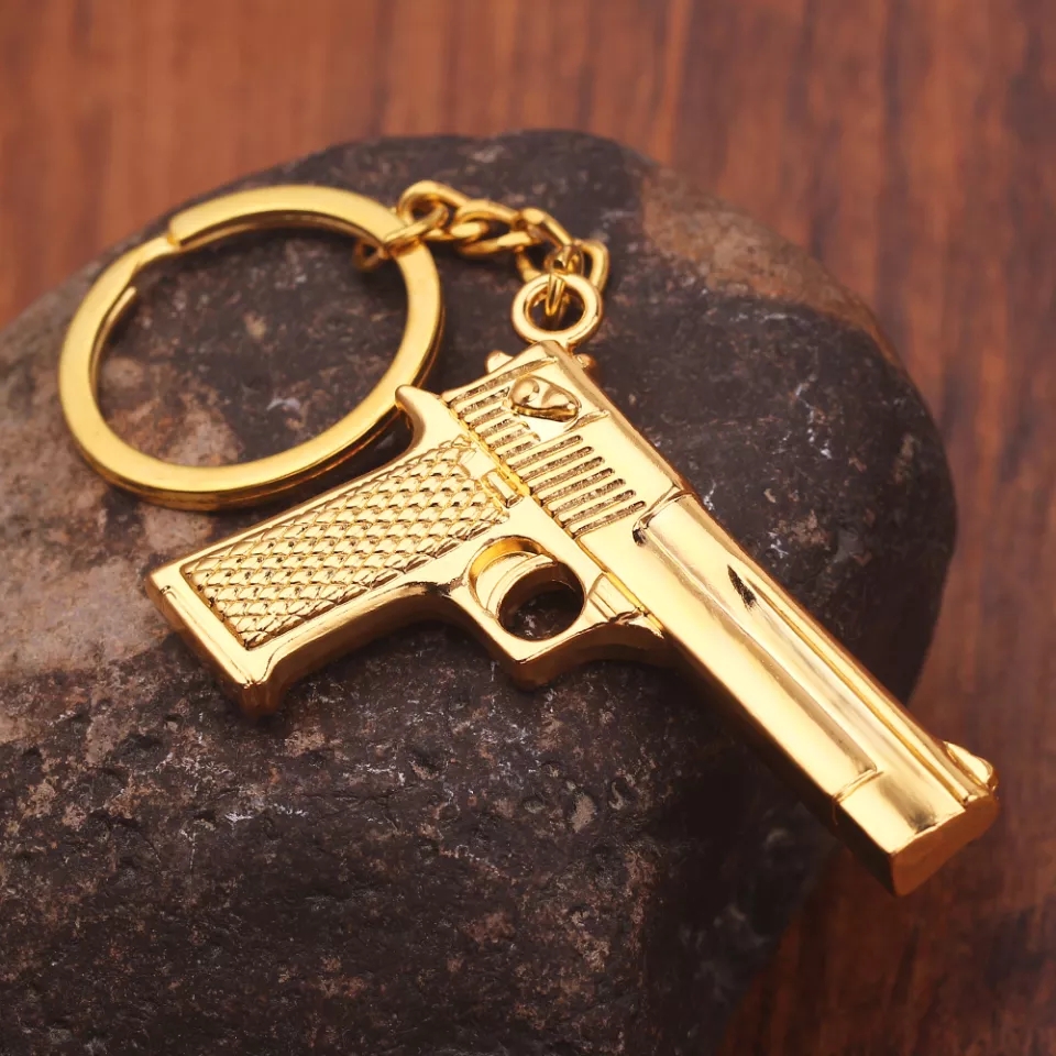 Breloczek Broń Pistol Colt 1911 Oficer GOLD 45 ACP