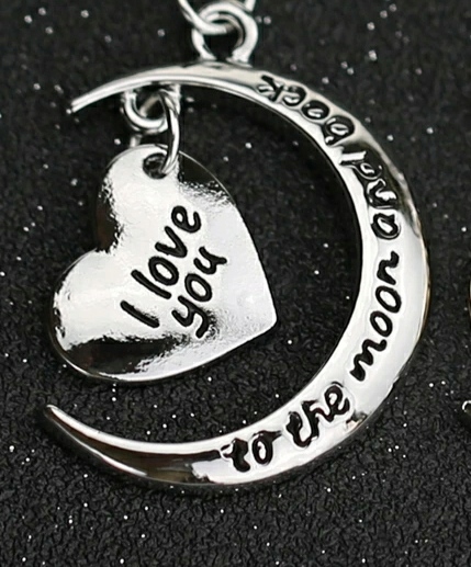 1 2023 Breloczek Moon Serce Miłość Live Zakochani Kupidyn