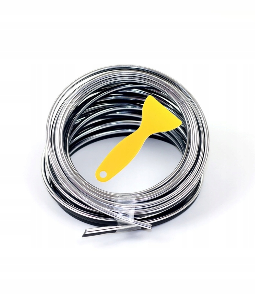 LISTWA TAŚMA OZDOBNA DO SAMOCHODU CHROM 5M TUNING