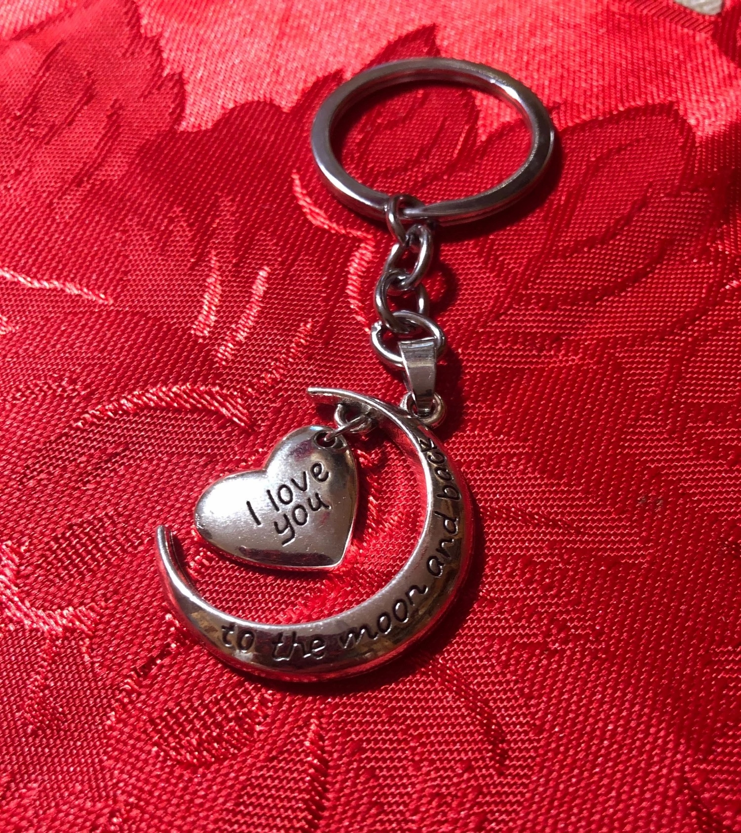 1 2023 Breloczek Moon Serce Miłość Live Zakochani Kupidyn