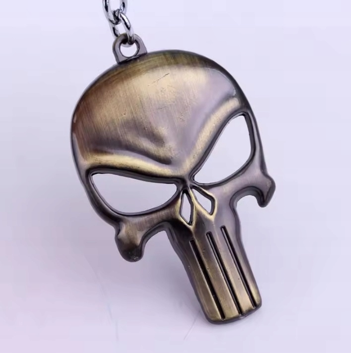 Breloczek GOLD Punisher Revenge Zemsta Czaszka Mściciel Gadżet do kluczy