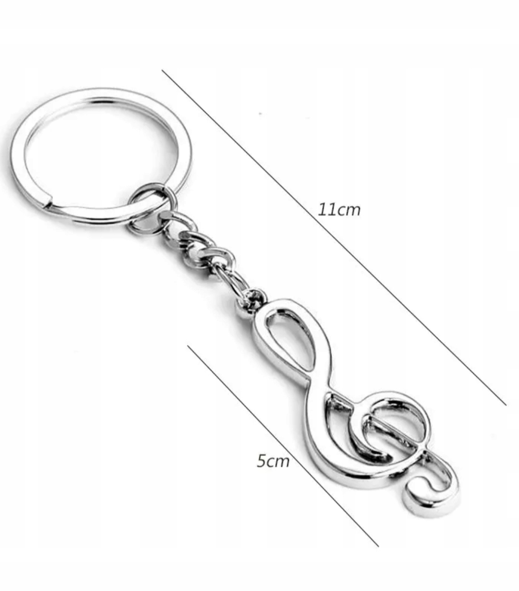 Brelok Muzyczny Symbol Beethoven Klucz wiolinowy