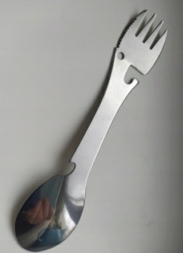 5 w 1 niezbędnik widelec łyżka wycieczka biwak edc